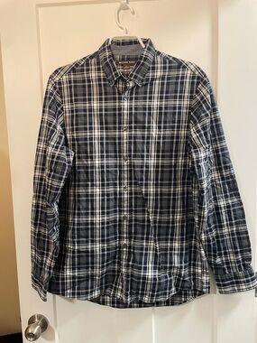 Michael Kors Plaid Button Down Dress Casual Shirt